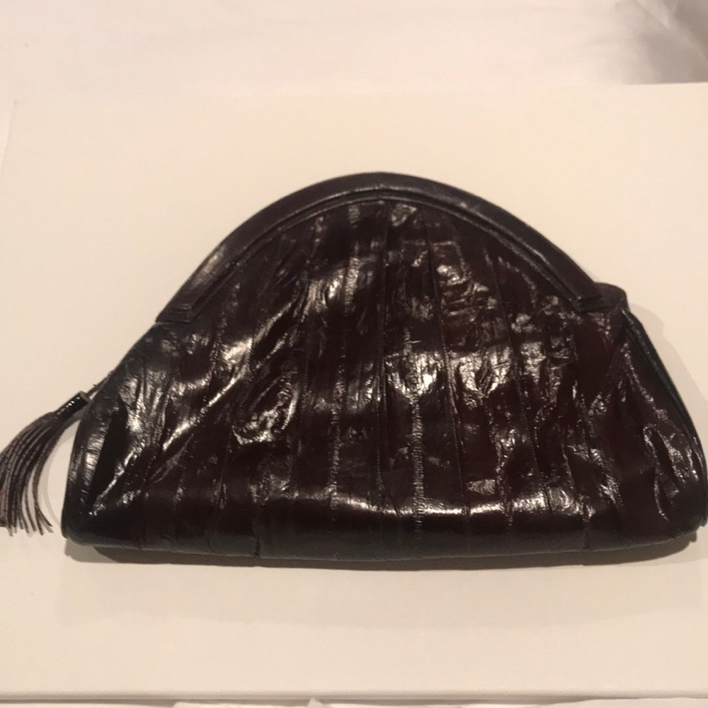 Vintage eel skin handbag